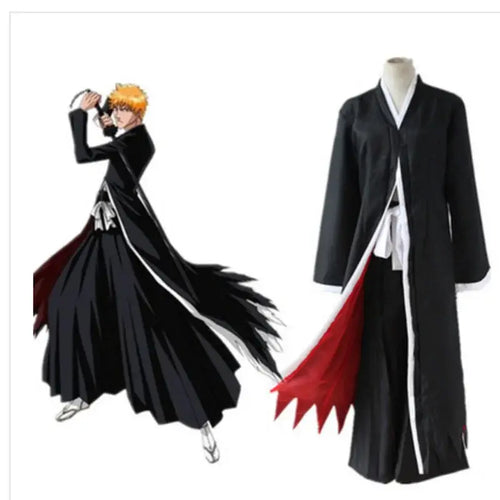 Bleach Ichigo Kurosaki Cosplay Costume Set – Mask Included