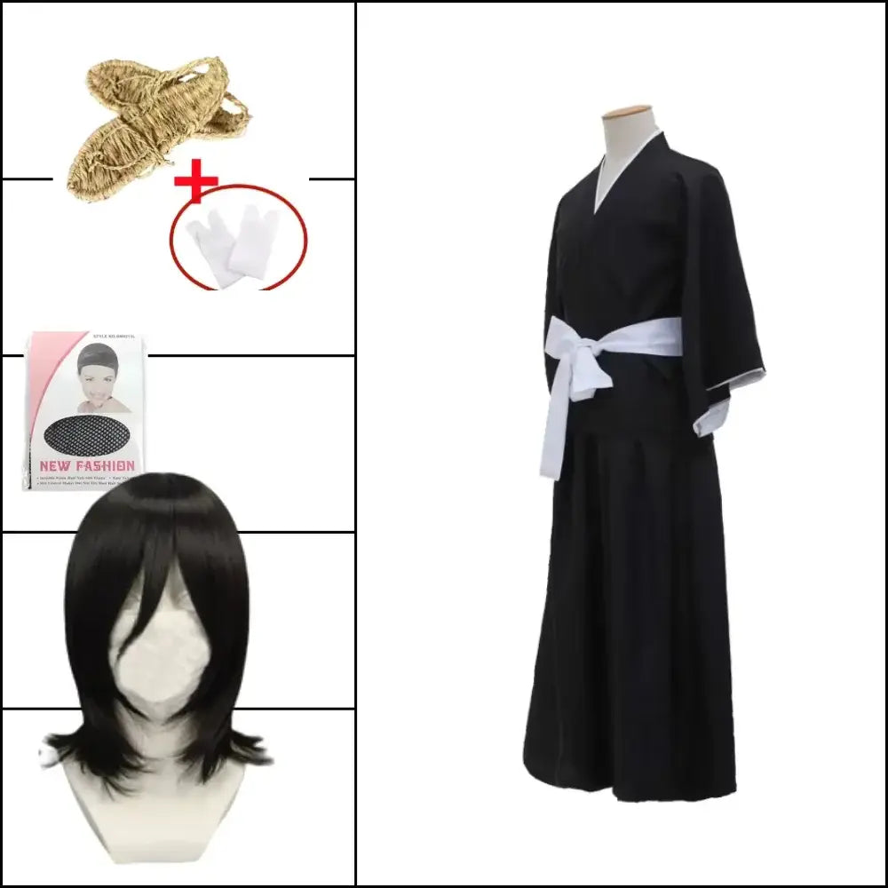 Bleach Rukia Shinigami Cosplay Wig Set – Anime Costume