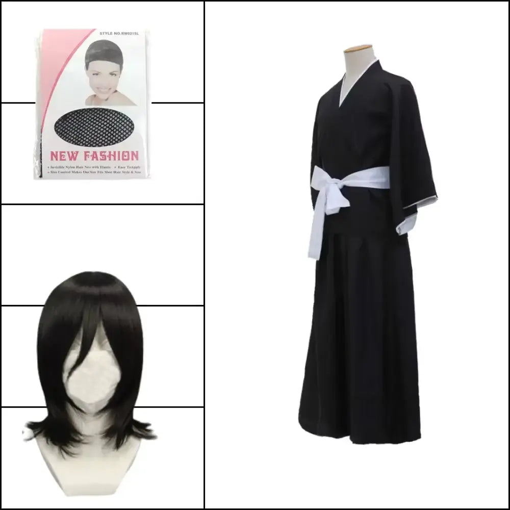 Bleach Rukia Shinigami Cosplay Wig Set – Anime Costume