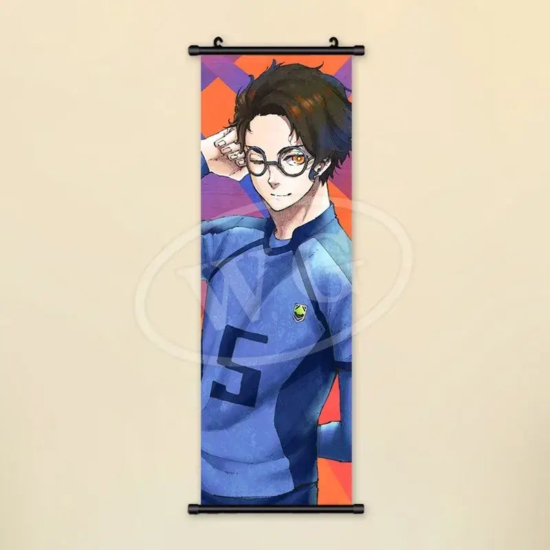 Blue Lock Isagi Yoichi Reo Mikage Scroll Painting – Canvas Wall Art