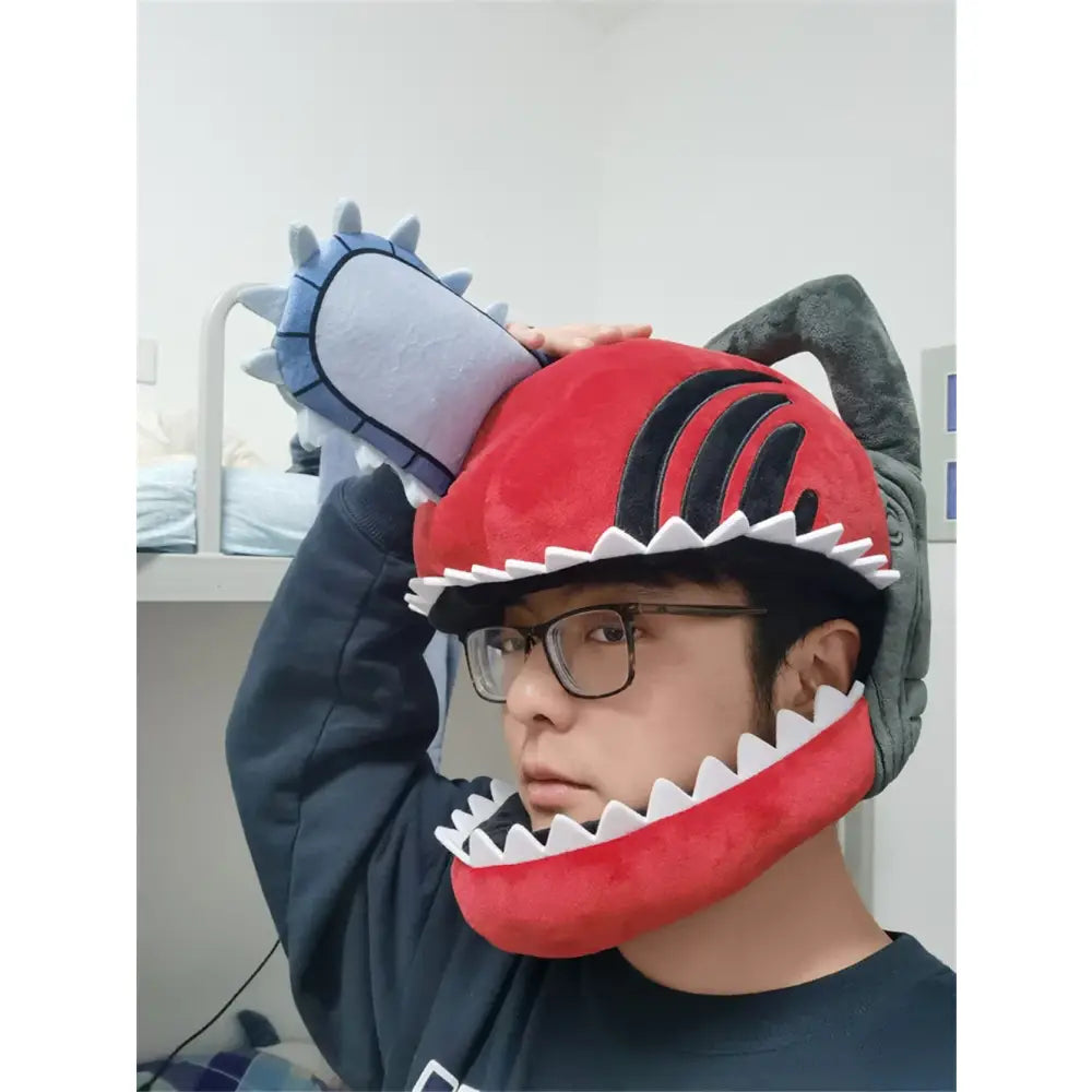 Chainsaw Man Denji Pochita Plush Hat – Adult Unisex Cap