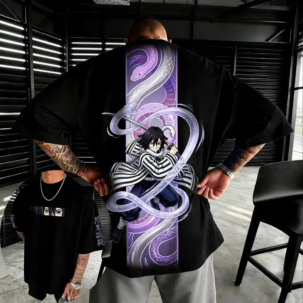Demon Slayer Kochou Shinobu Oversized T-Shirt – Cotton