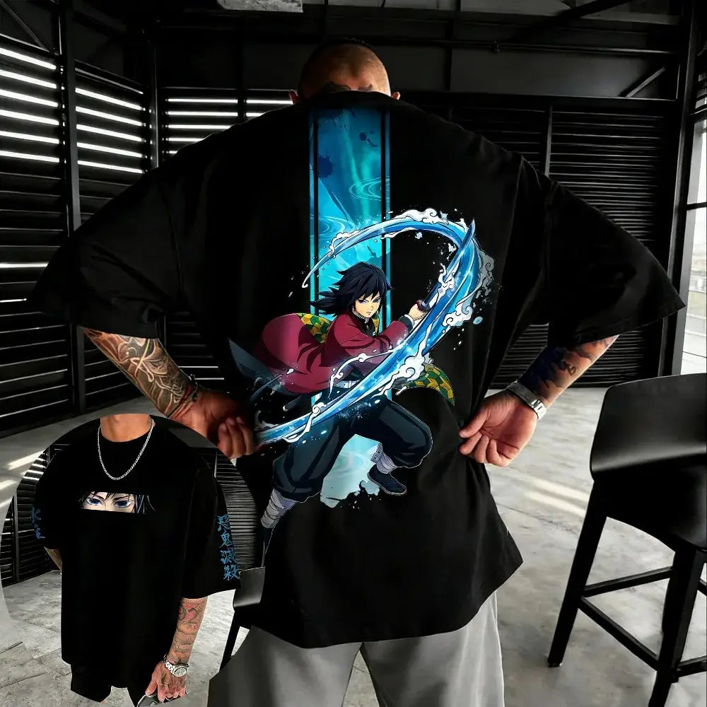 Demon Slayer Kochou Shinobu Oversized T-Shirt – Cotton