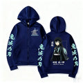 Demon Slayer Muichiro Tokito Zip Hoodie – Unisex Streetwear