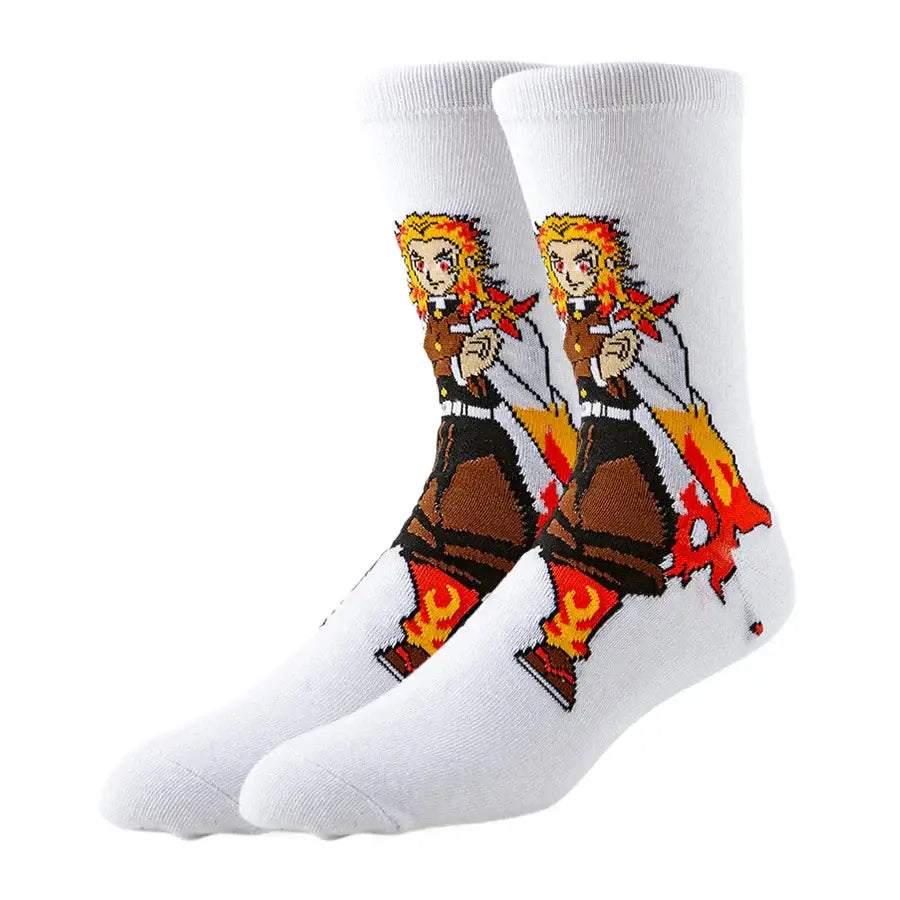 Demon Slayer Tanjiro Boat Socks – Casual Crew Socks