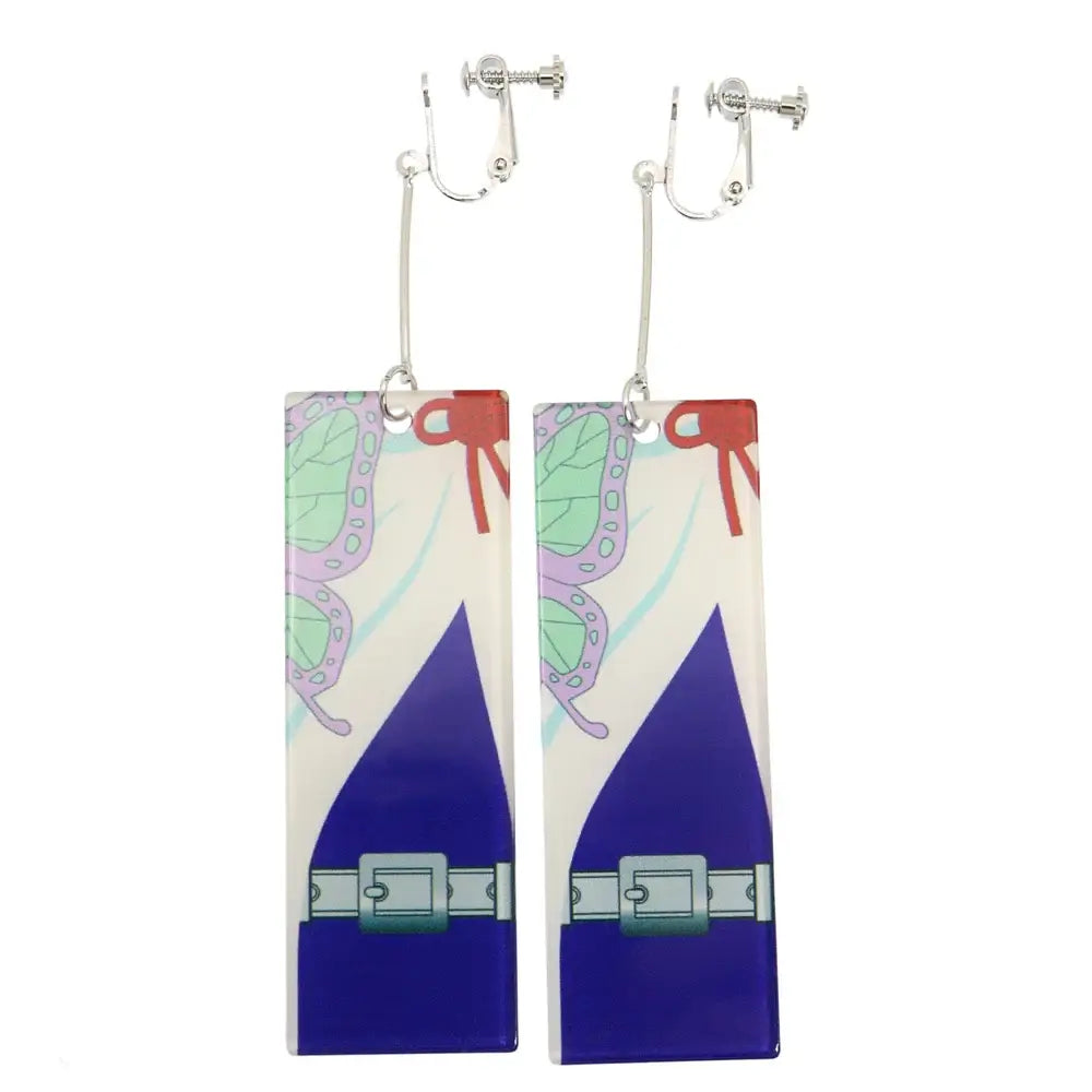 Demon Slayer Tanjiro Hanafuda Earrings – Acrylic Drop Jewelry