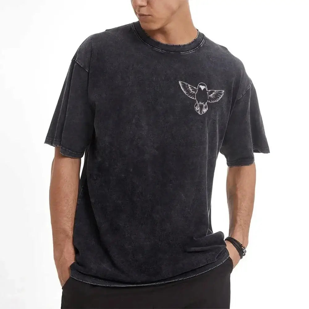 Demon Slayer Zenitsu Agatsuma Retro Washed T-Shirt – 90s Street Style