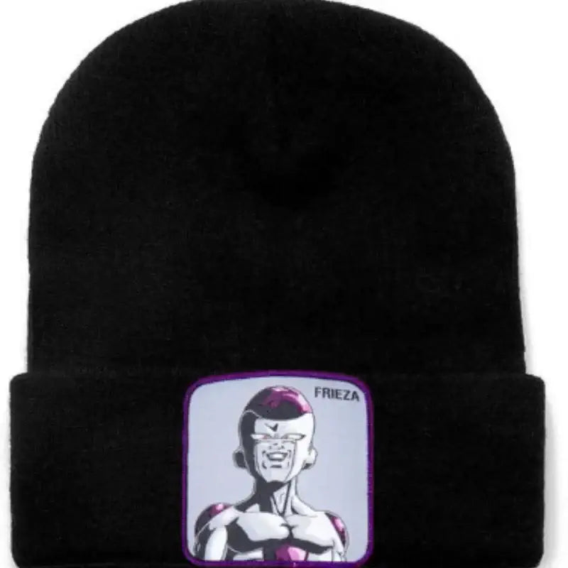 Dragon Ball Buu & Frieza Beanie – Embroidered Knit Hat