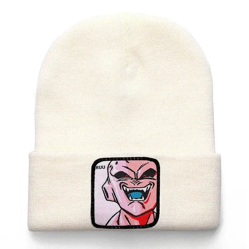 Dragon Ball Buu & Frieza Beanie – Embroidered Knit Hat