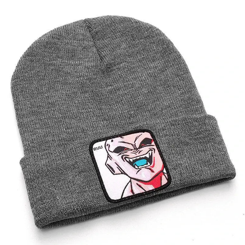 Dragon Ball Buu & Frieza Beanie – Embroidered Knit Hat