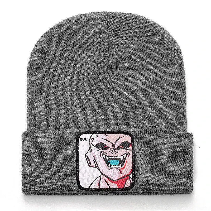 Dragon Ball Buu & Frieza Beanie – Embroidered Knit Hat