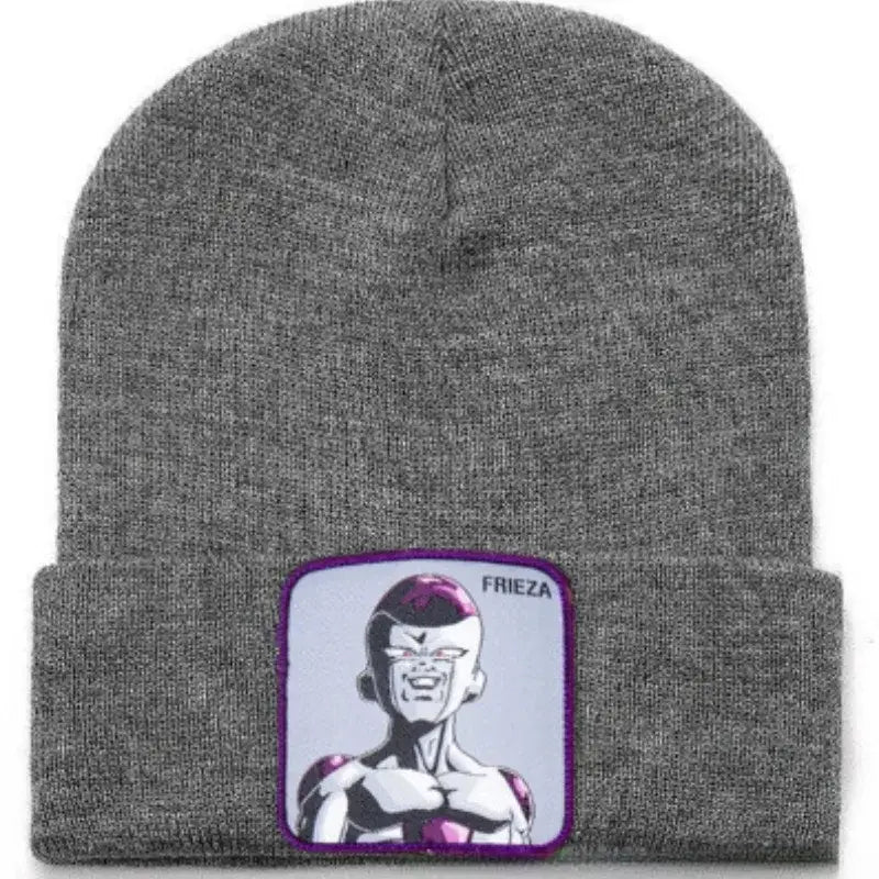 Dragon Ball Buu & Frieza Beanie – Embroidered Knit Hat
