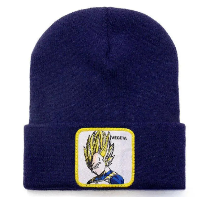 Dragon Ball Buu & Frieza Beanie – Embroidered Knit Hat
