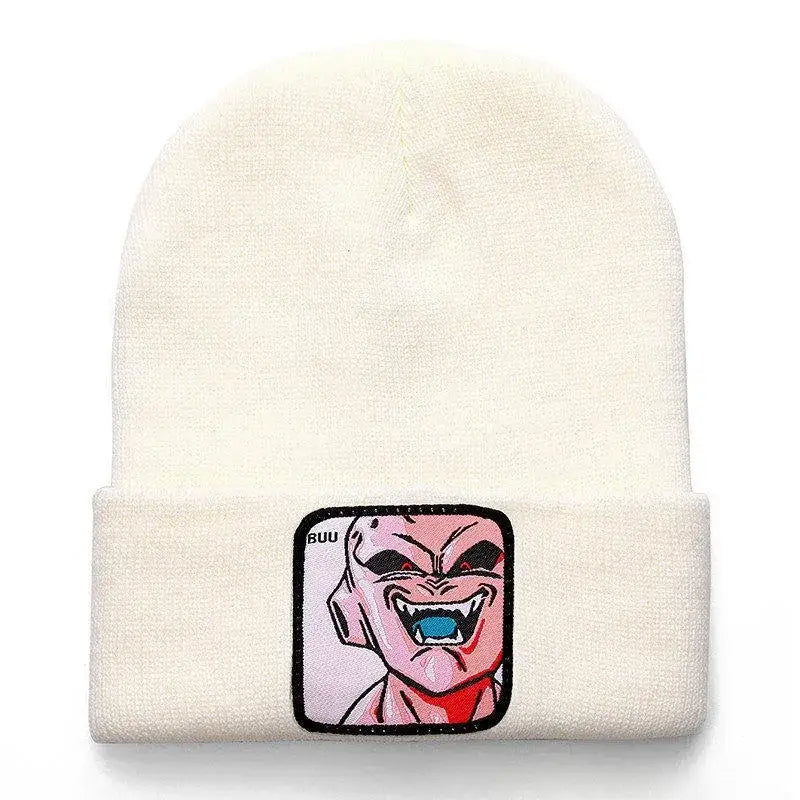 Dragon Ball Buu & Frieza Beanie – Embroidered Knit Hat