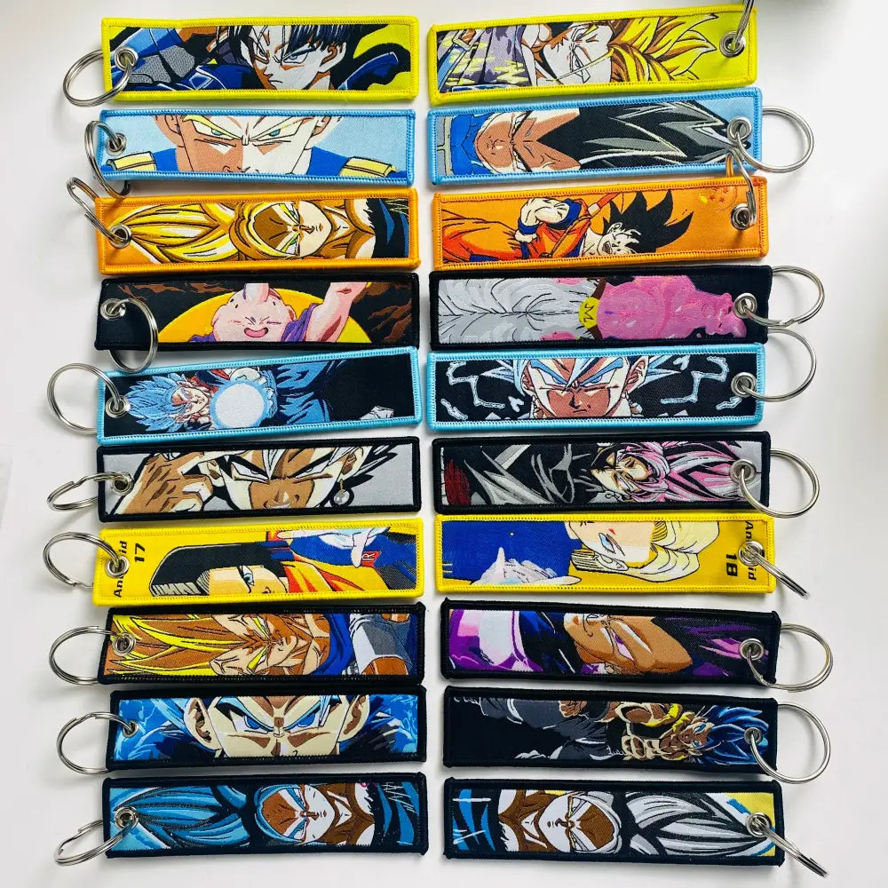 Dragon Ball Goku Embroidery Lanyard – Keychain Holder