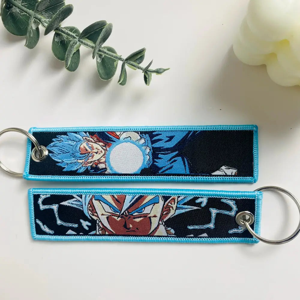 Dragon Ball Goku Embroidery Lanyard – Keychain Holder