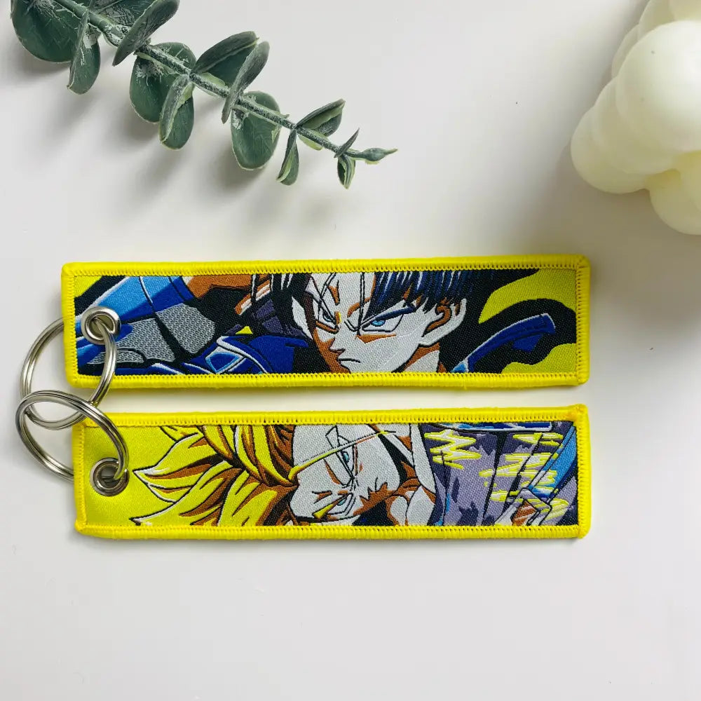 Dragon Ball Goku Embroidery Lanyard – Keychain Holder