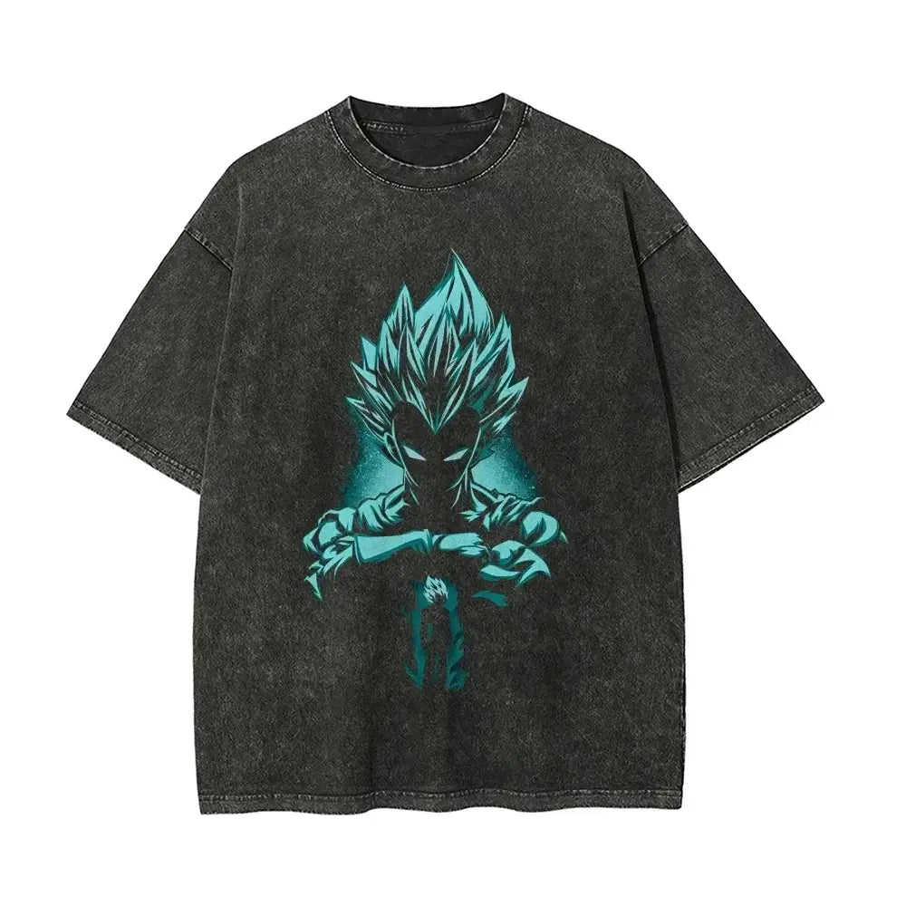 Dragon Ball Z Vegeta Vintage Wash T-Shirt – Loose Fit
