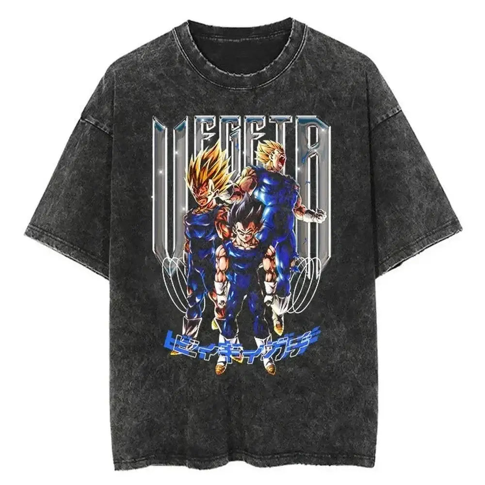 Dragon Ball Z Vegeta Vintage Wash T-Shirt – Loose Fit