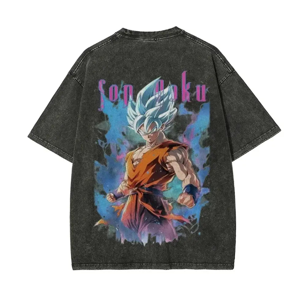 Dragon Ball Z Vegeta Vintage Wash T-Shirt – Loose Fit