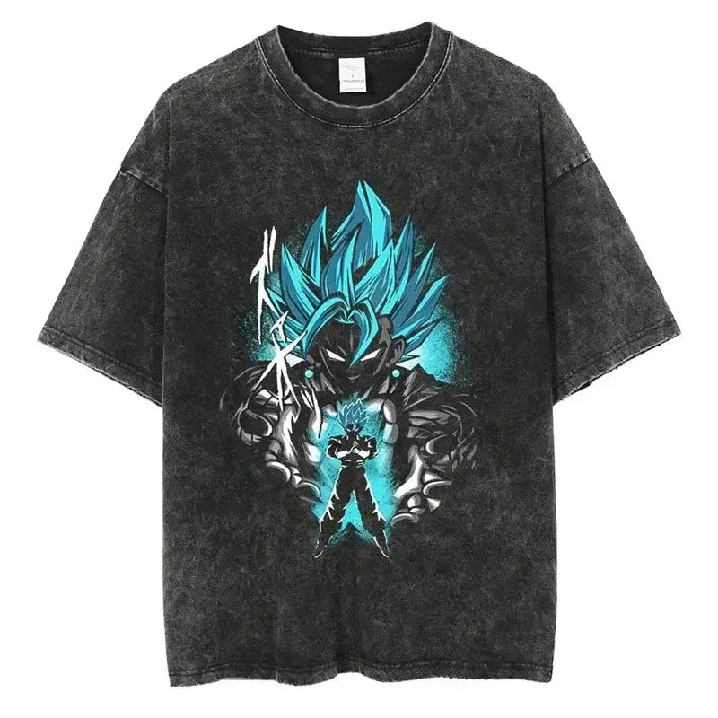 Dragon Ball Z Vegeta Vintage Wash T-Shirt – Loose Fit