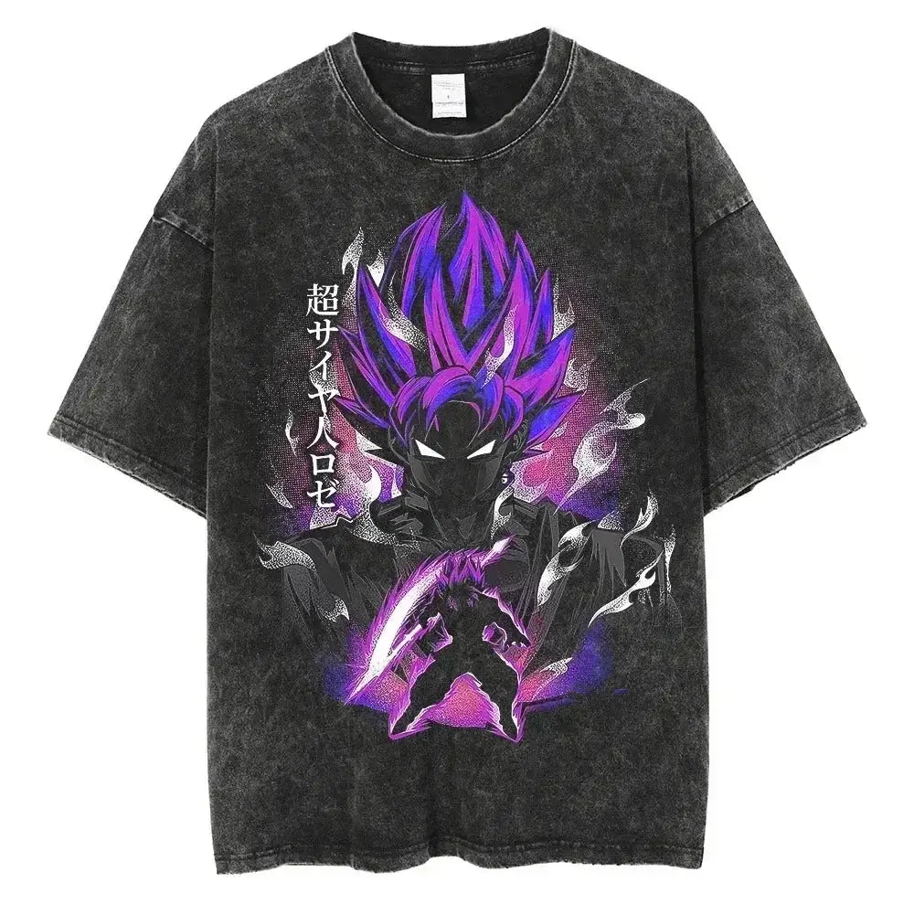 Dragon Ball Z Vegeta Vintage Wash T-Shirt – Loose Fit