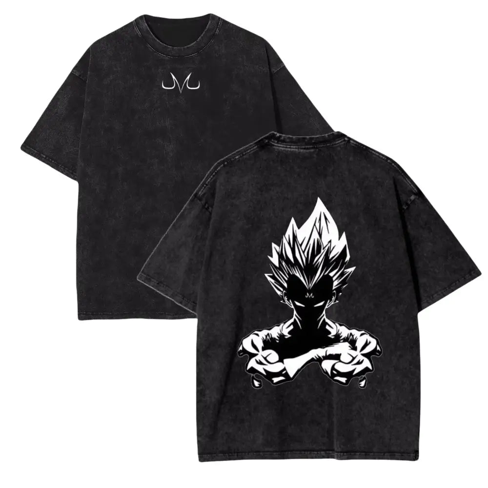 Dragon Ball Z Vegeta Vintage Wash T-Shirt – Loose Fit