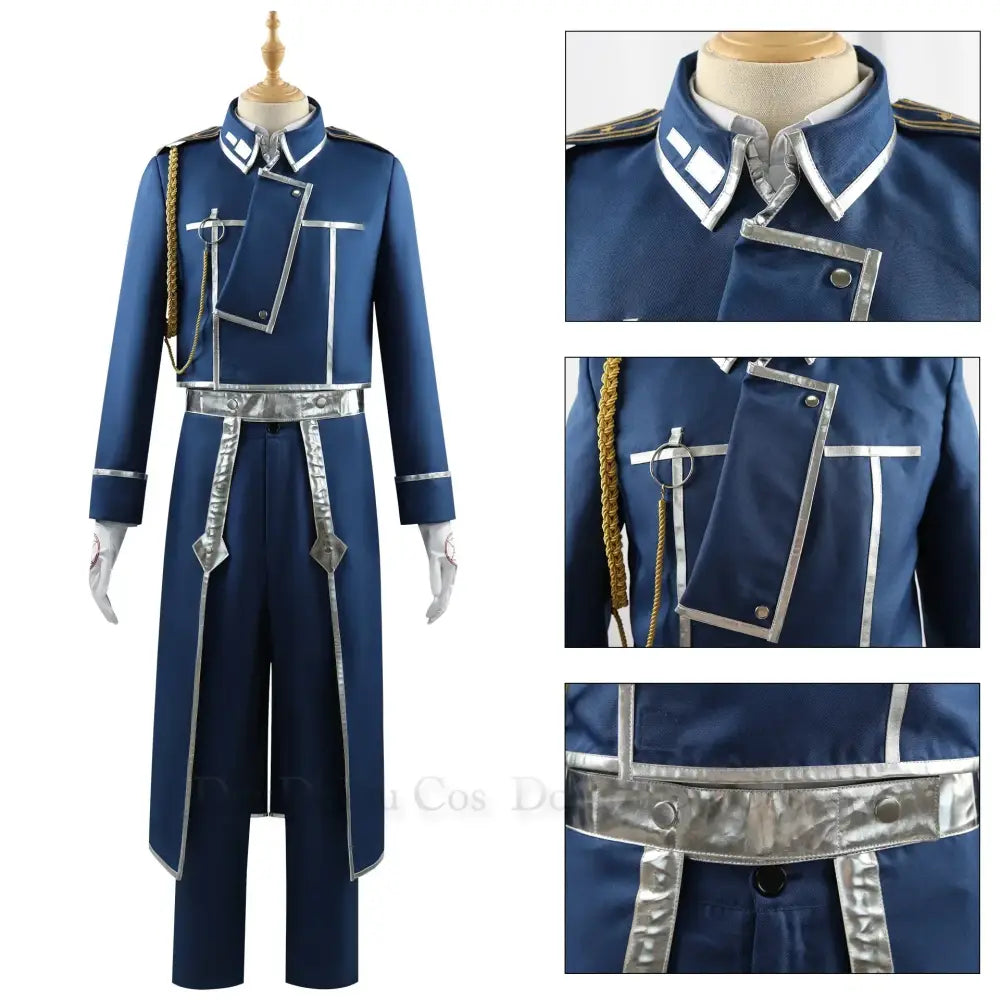 Fullmetal Alchemist Roy Mustang Cosplay Uniform – Men’s Suit