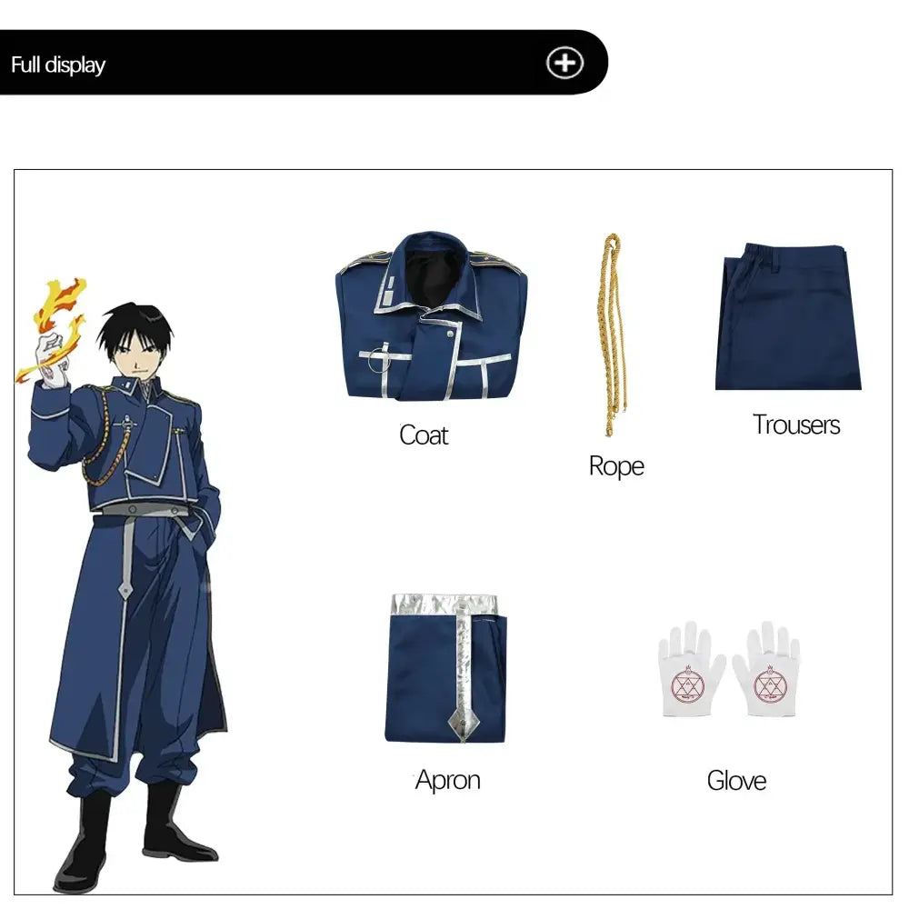 Fullmetal Alchemist Roy Mustang Military Coat – Cosplay Uniform