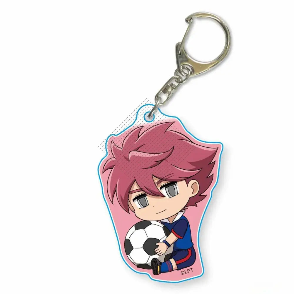 Game INAZUMA ELEVEN 11 Keychain Doll Anime Asuto Inamori Ryohei Haizaki Ichirota Shuya Goenji Acrylic Keyring Pendant for Gift