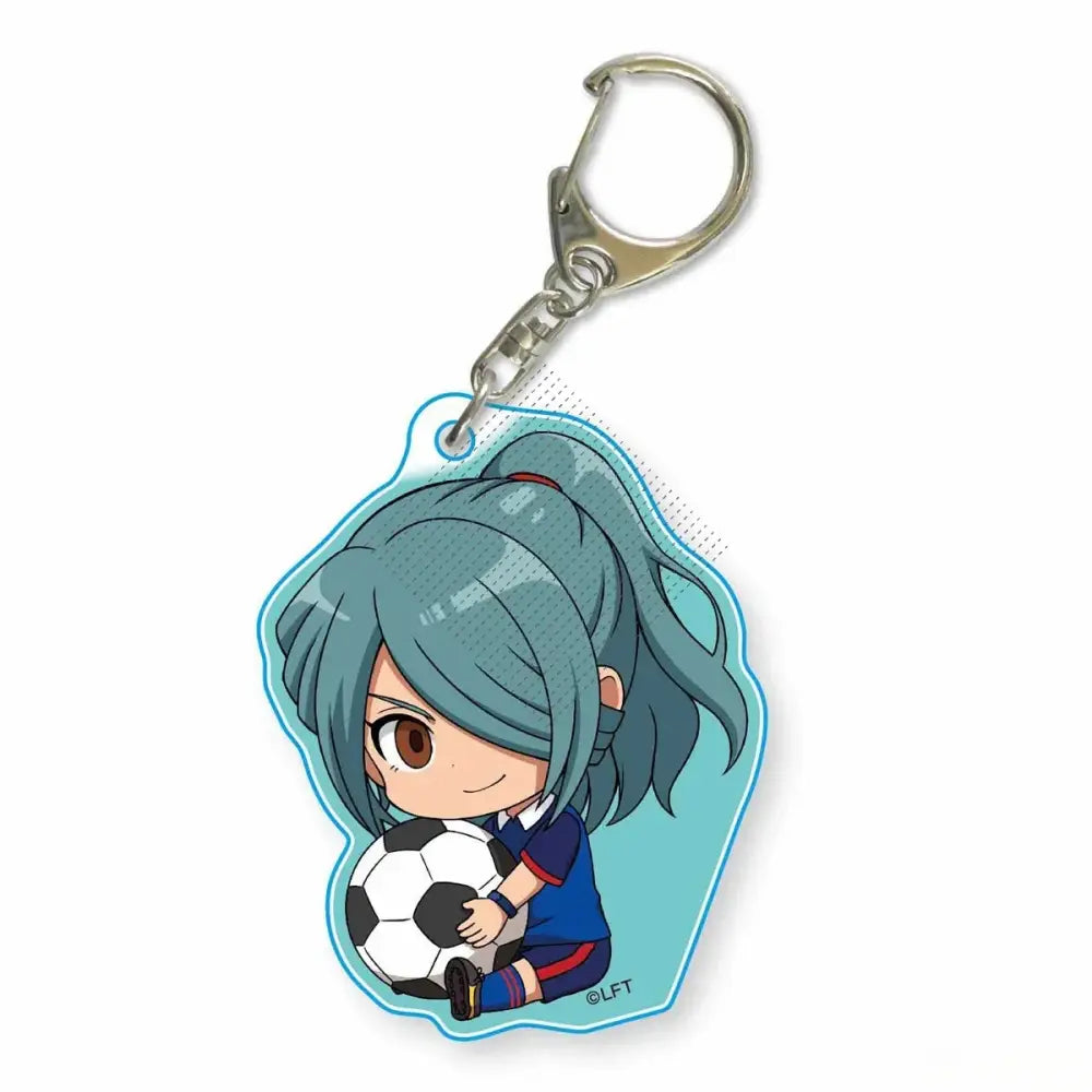 Game INAZUMA ELEVEN 11 Keychain Doll Anime Asuto Inamori Ryohei Haizaki Ichirota Shuya Goenji Acrylic Keyring Pendant for Gift