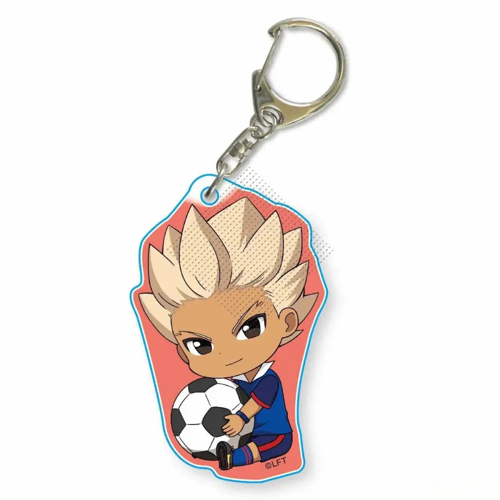 Game INAZUMA ELEVEN 11 Keychain Doll Anime Asuto Inamori Ryohei Haizaki Ichirota Shuya Goenji Acrylic Keyring Pendant for Gift