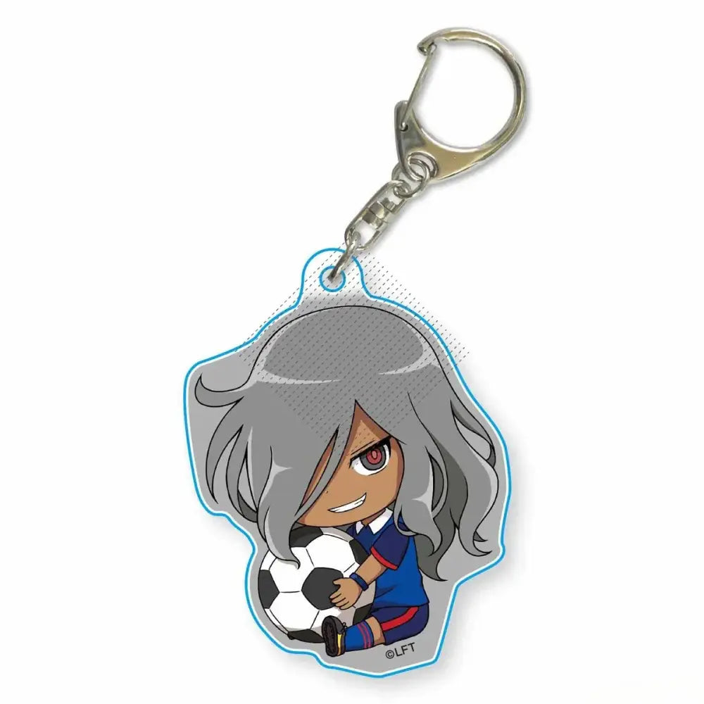 Game INAZUMA ELEVEN 11 Keychain Doll Anime Asuto Inamori Ryohei Haizaki Ichirota Shuya Goenji Acrylic Keyring Pendant for Gift