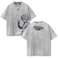 Kilua Hunter X Hunter Anime Double Printed Vintage – Washed Tee Cotton Menswear Top  | SEP 63