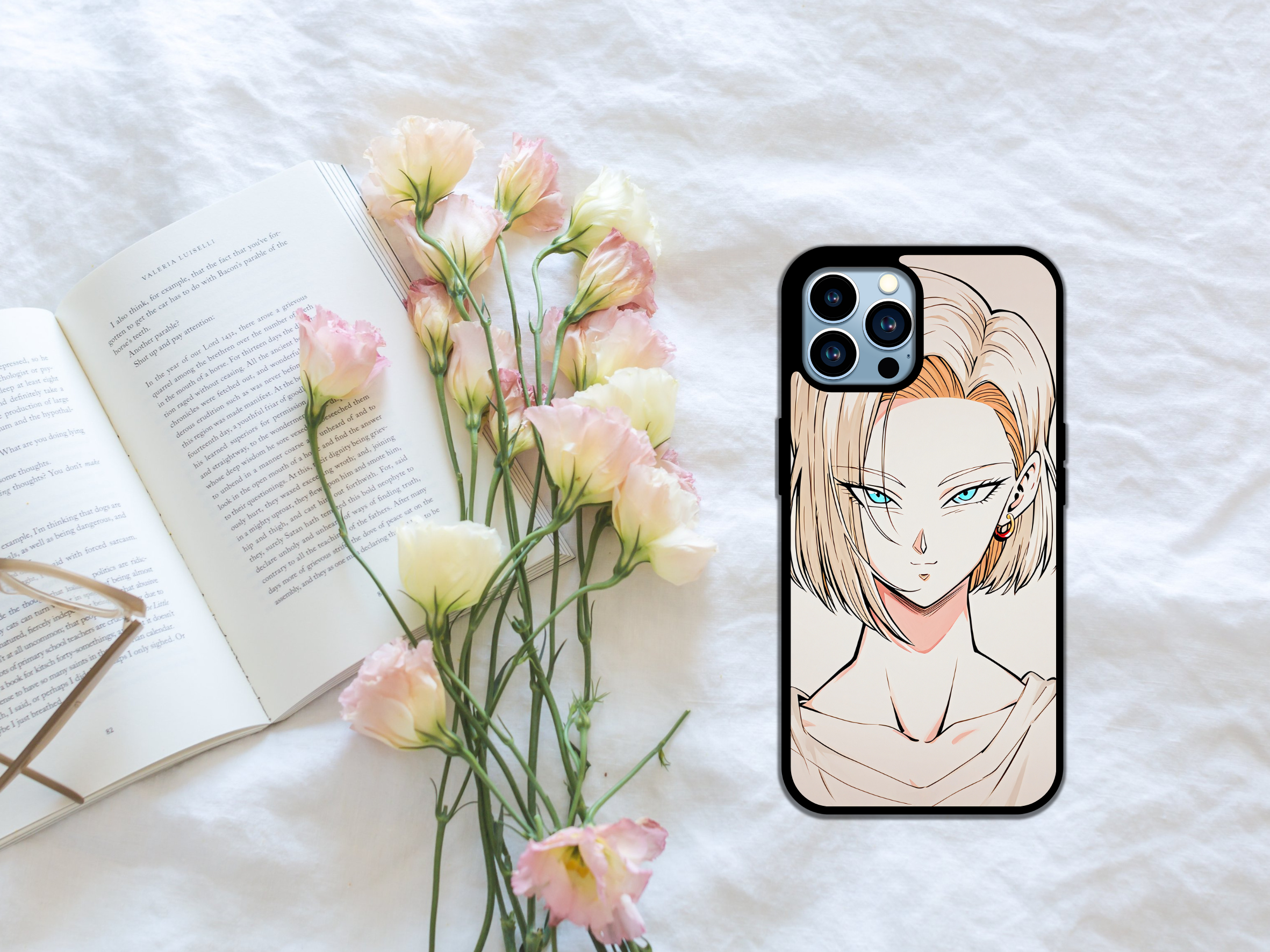 Blonde Cyber Warrior Anime Phone Case