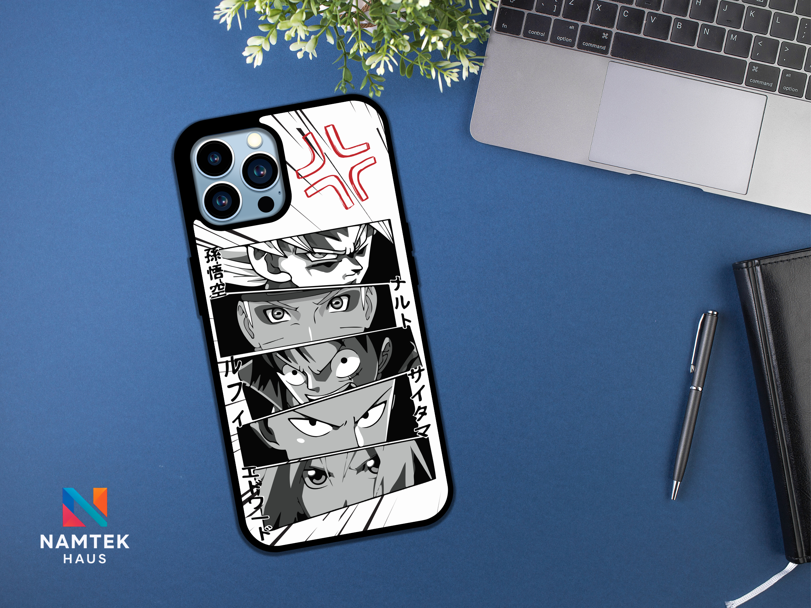 Legendary Anime Heroes Phone Case – Iconic Anime Crossover Design