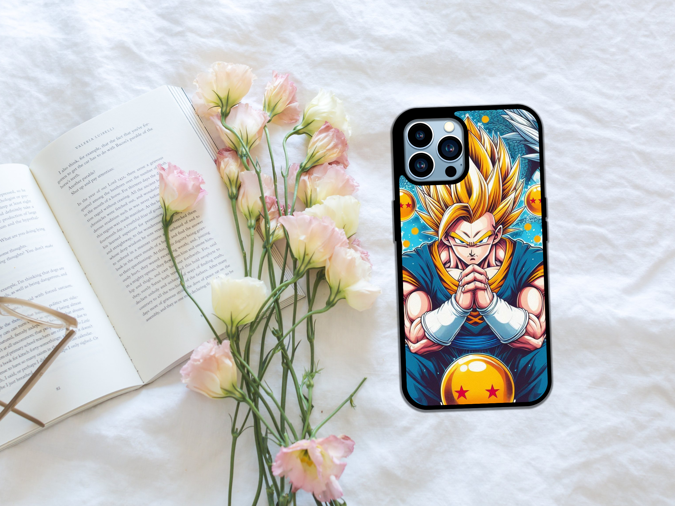 Crimson Power Anime Warrior Phone Case
