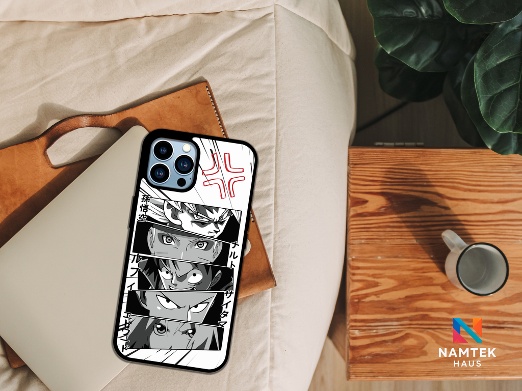 Legendary Anime Heroes Phone Case – Iconic Anime Crossover Design