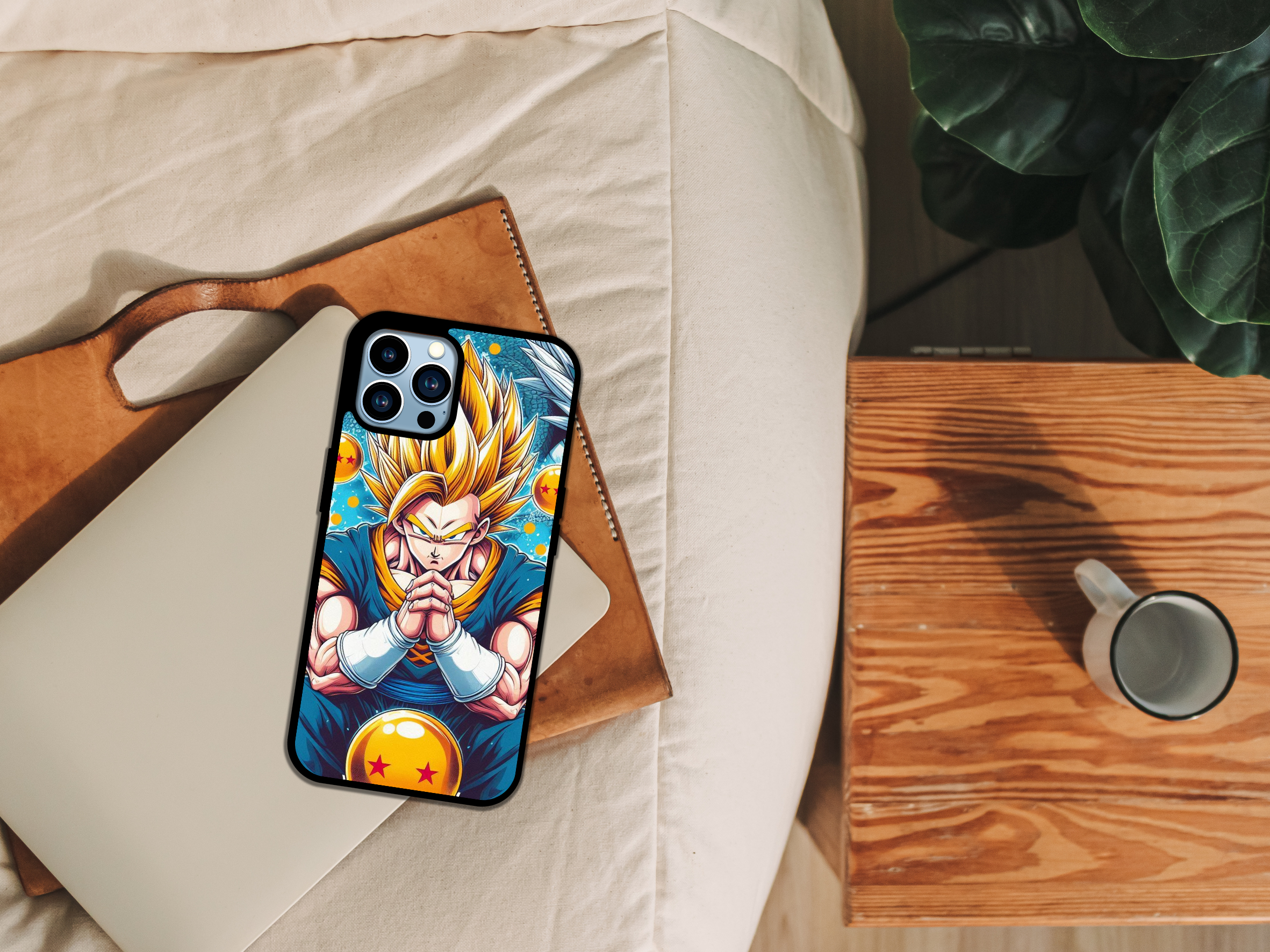 Crimson Power Anime Warrior Phone Case