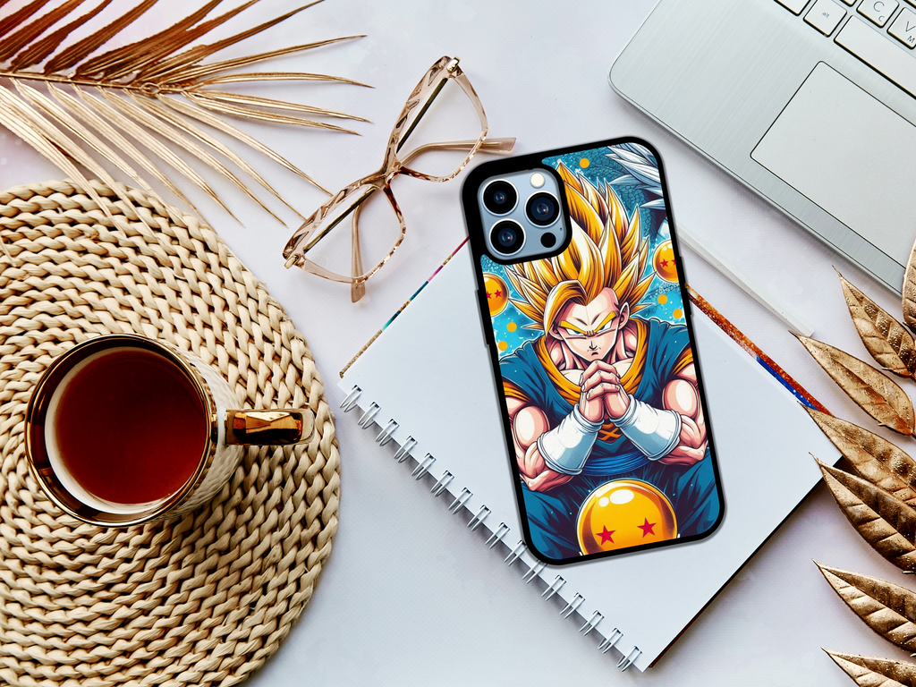 Crimson Power Anime Warrior Phone Case