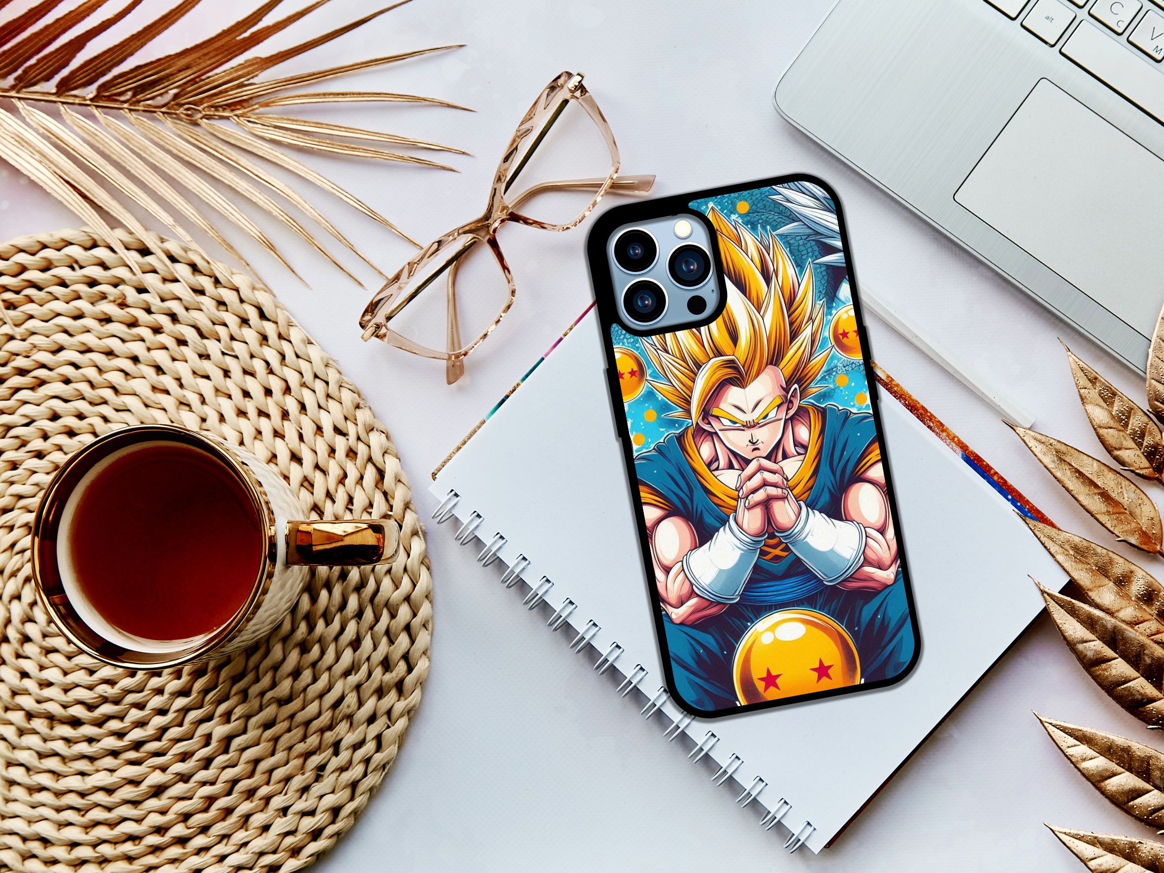 Crimson Power Anime Warrior Phone Case