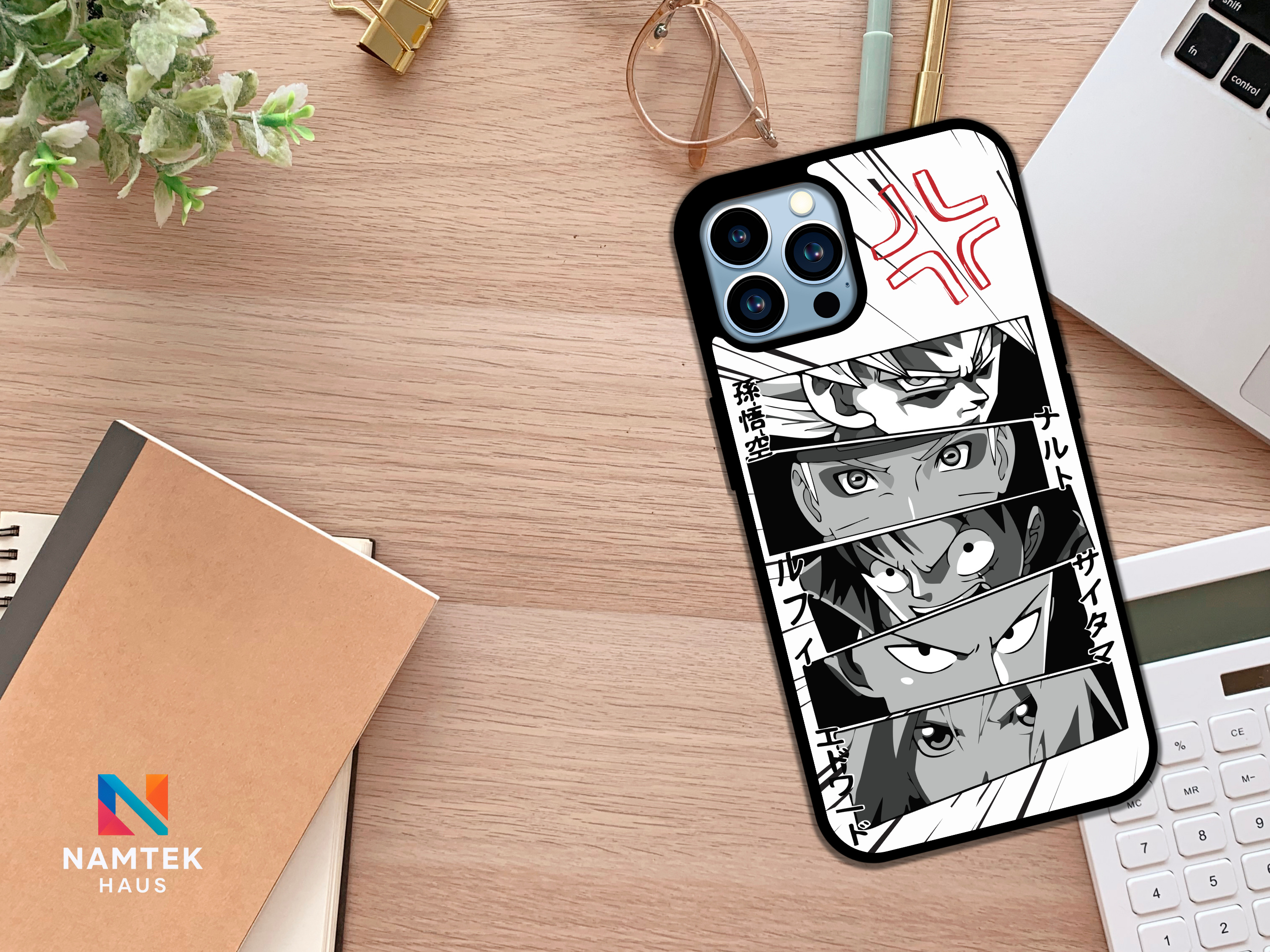 Legendary Anime Heroes Phone Case – Iconic Anime Crossover Design