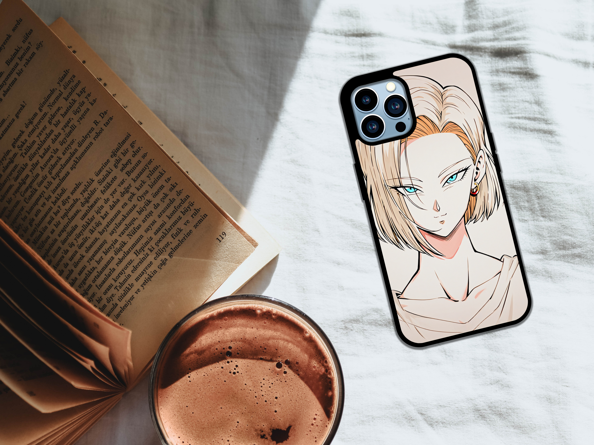 Blonde Cyber Warrior Anime Phone Case
