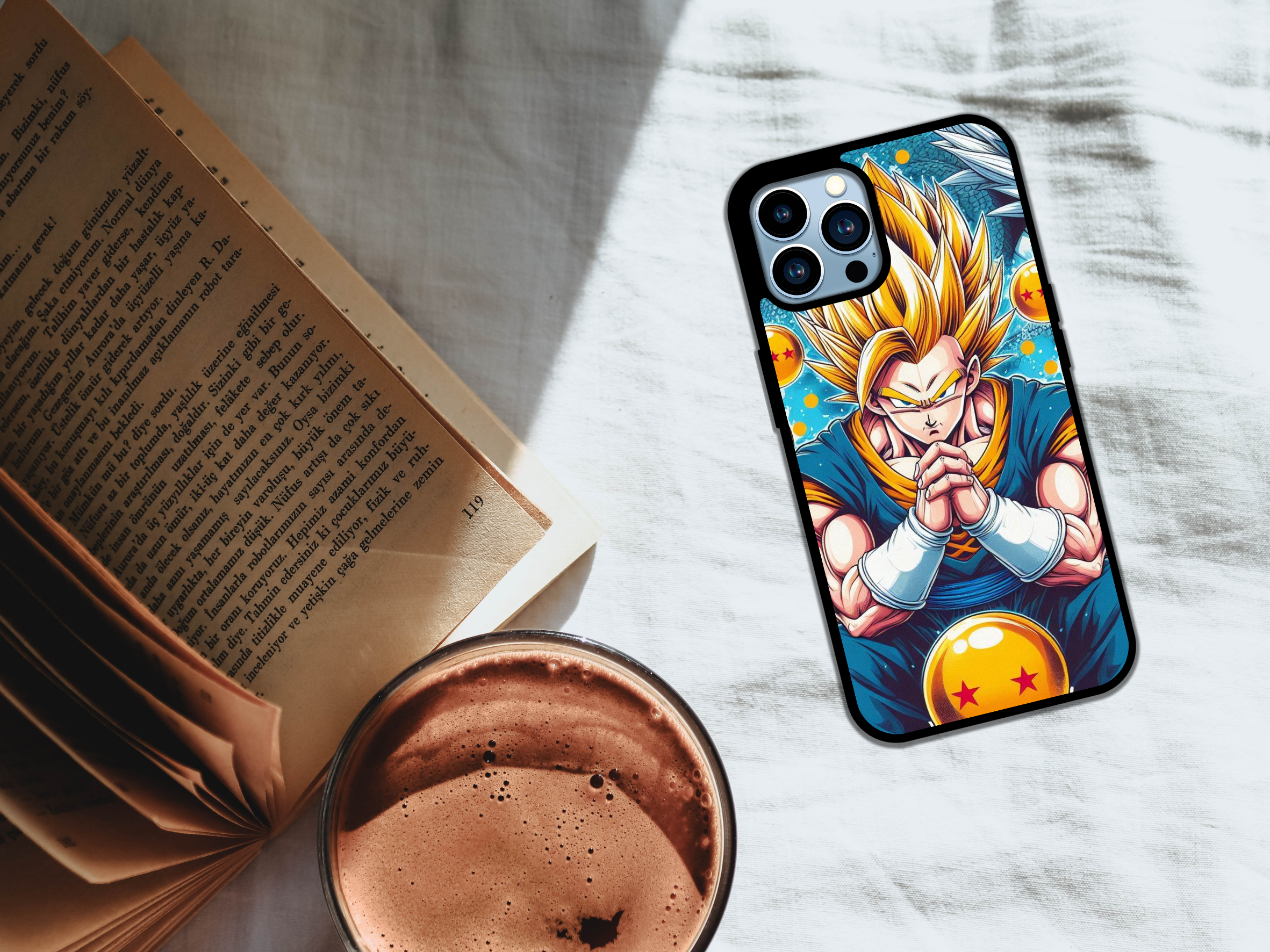 Crimson Power Anime Warrior Phone Case