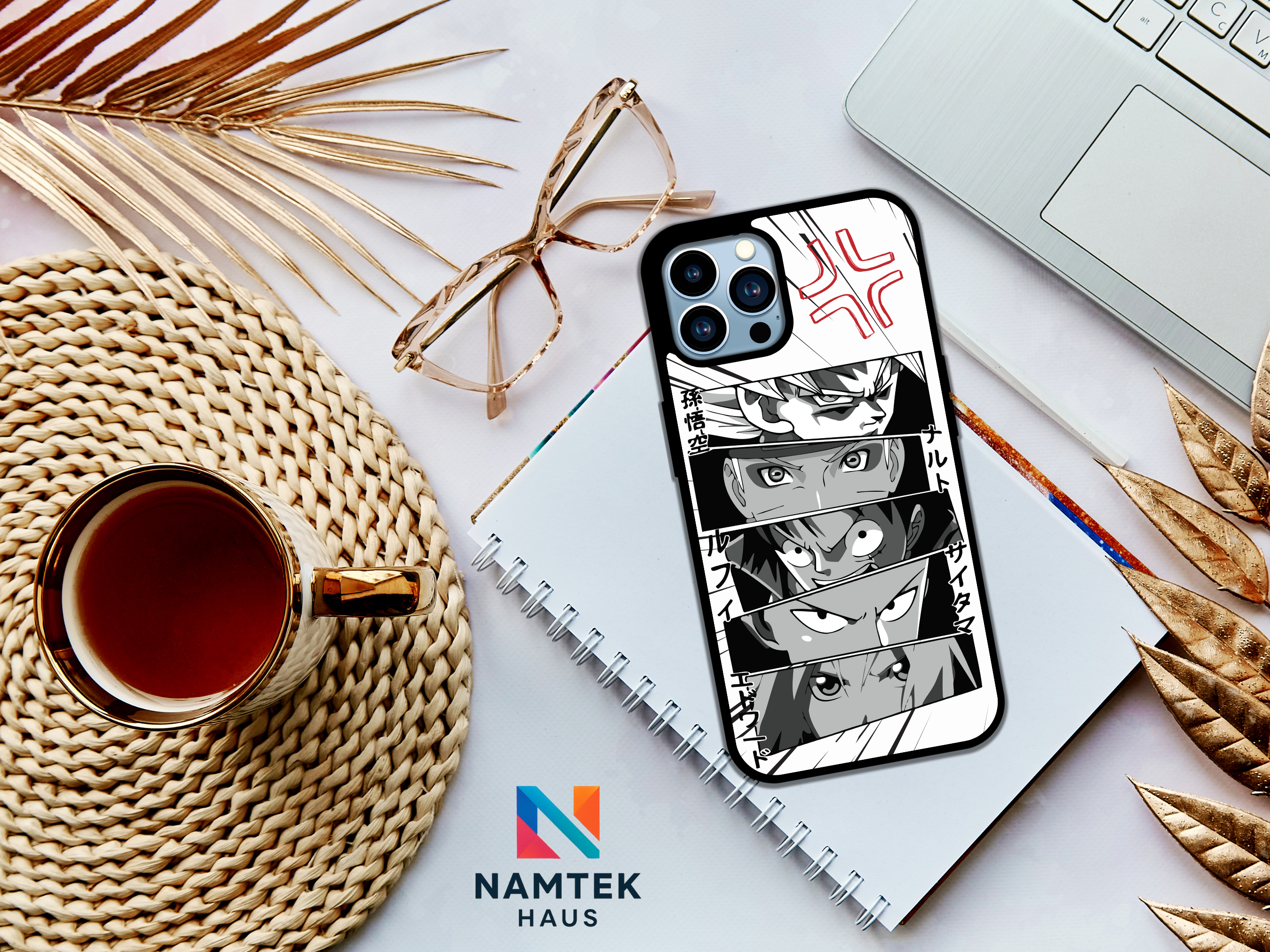 Legendary Anime Heroes Phone Case – Iconic Anime Crossover Design