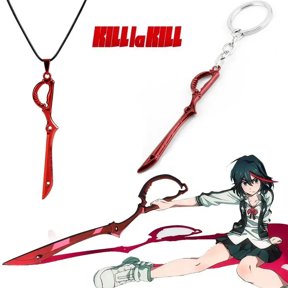 Kill La Kill Matoi Ryuko Keychain – Mini Metal Red Scissor Blade