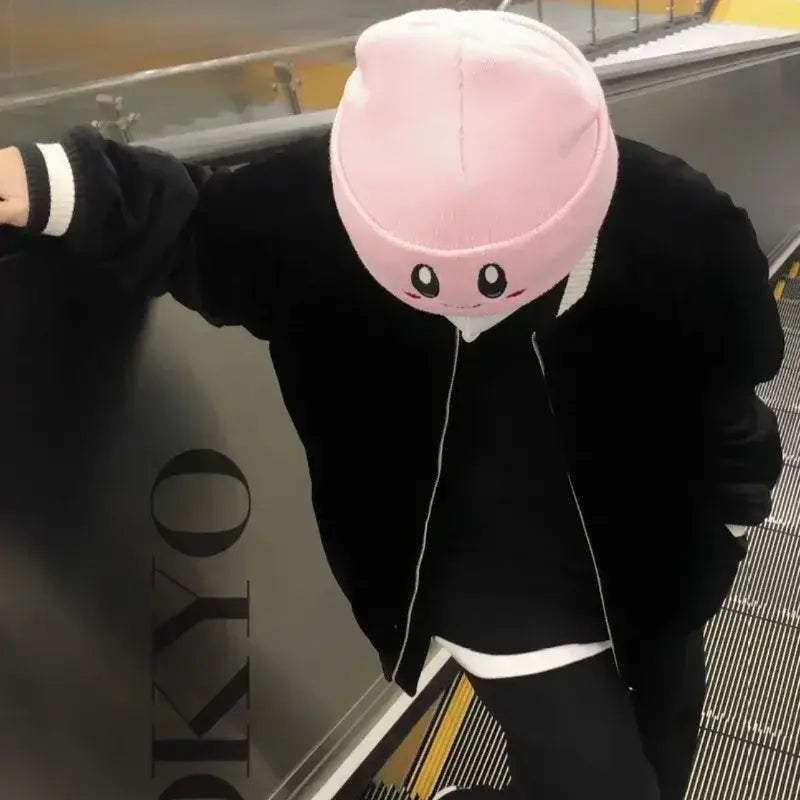 Kirby Kirby Plush Hat – Kawaii Face & Eyes