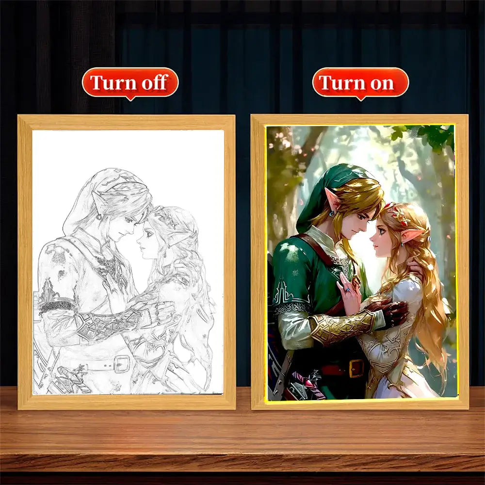 Legend of Zelda Princess Zelda LED Painting Frame – Night Light