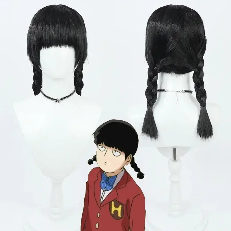 Mob Psycho 100 Arataka Reigen Cosplay Wig – Heat Resistant Synthetic Hair