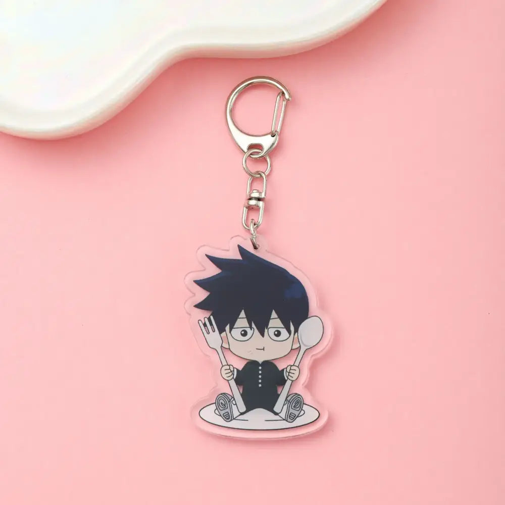 Mob Psycho 100 Shigeo Kageyama Acrylic Keychain – Cute Backpack Charm